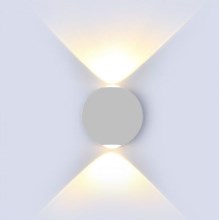 LED Āra sienas lampa LED/6W/230V 3000K IP65 pelēka