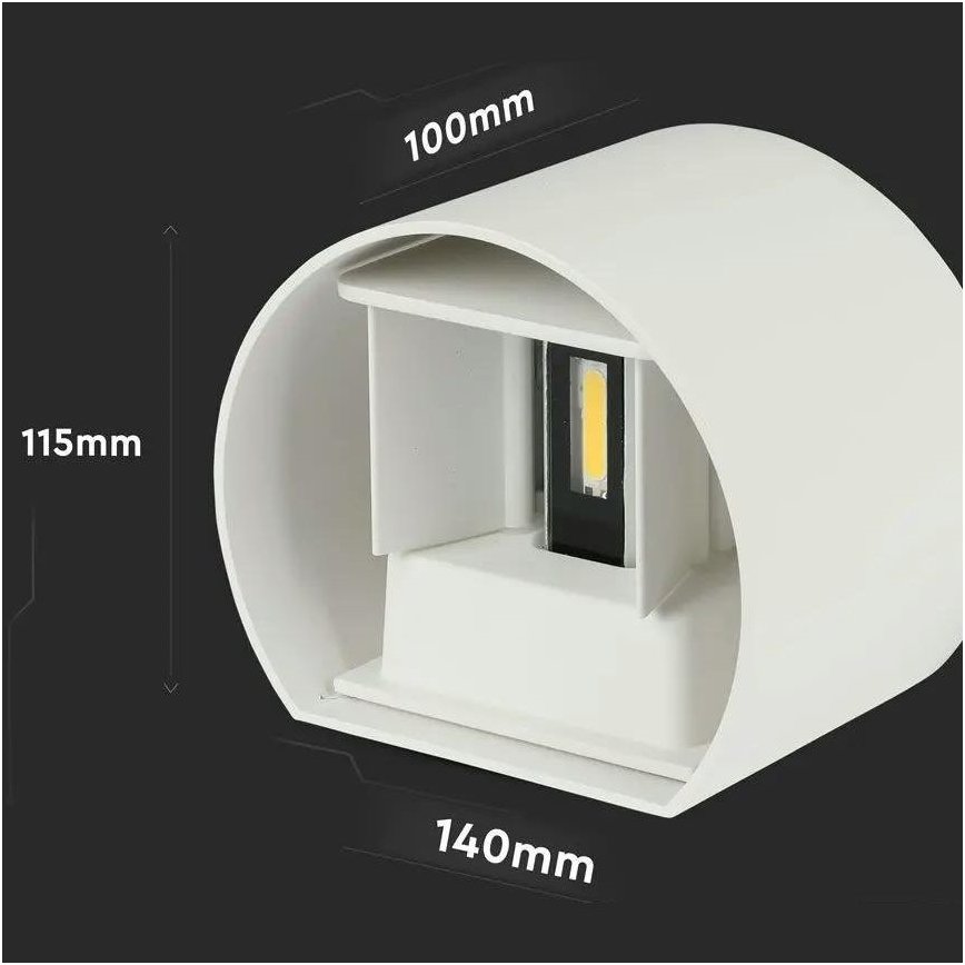 LED Āra sienas lampa LED/6W/230V 4000K IP65 balta