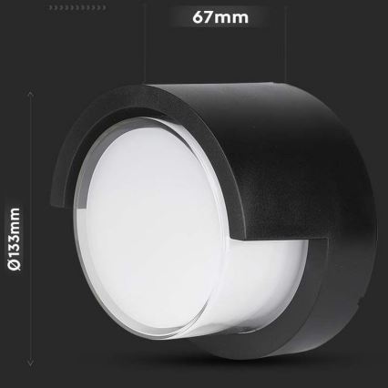 LED Āra sienas lampa LED/7W/230V 3000K IP65
