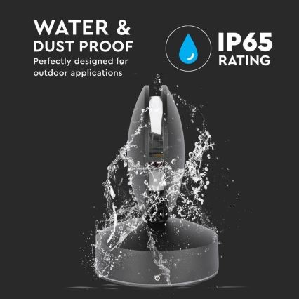 LED Elastīga āra sienas lampa LED/7W/230V 4000K IP65 melna
