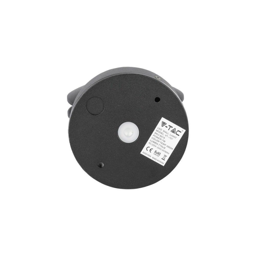 LED Elastīga āra sienas lampa LED/7W/230V 4000K IP65 melna