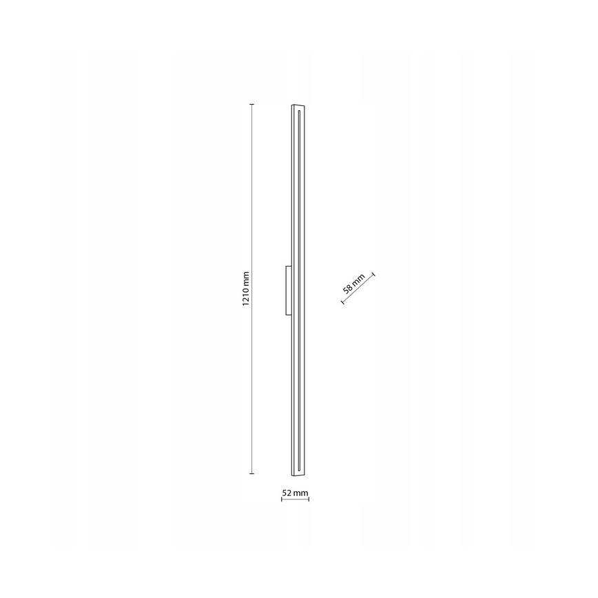 LED Āra sienas lampa LINEA LED/30W/230V IP65 121 cm antracīta