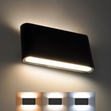 LED Āra sienas lampa MODENA LED/12W/230V 3000/4000/6000K IP54 melna