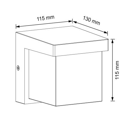 LED Āra sienas lampa MORGAN LED/10W/230V IP54