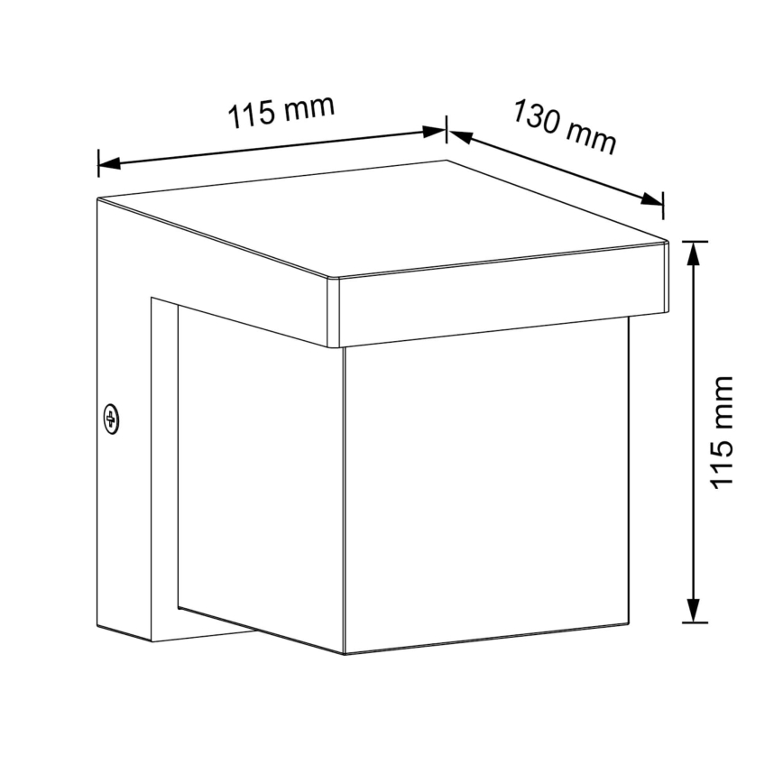 LED Āra sienas lampa MORGAN LED/10W/230V IP54