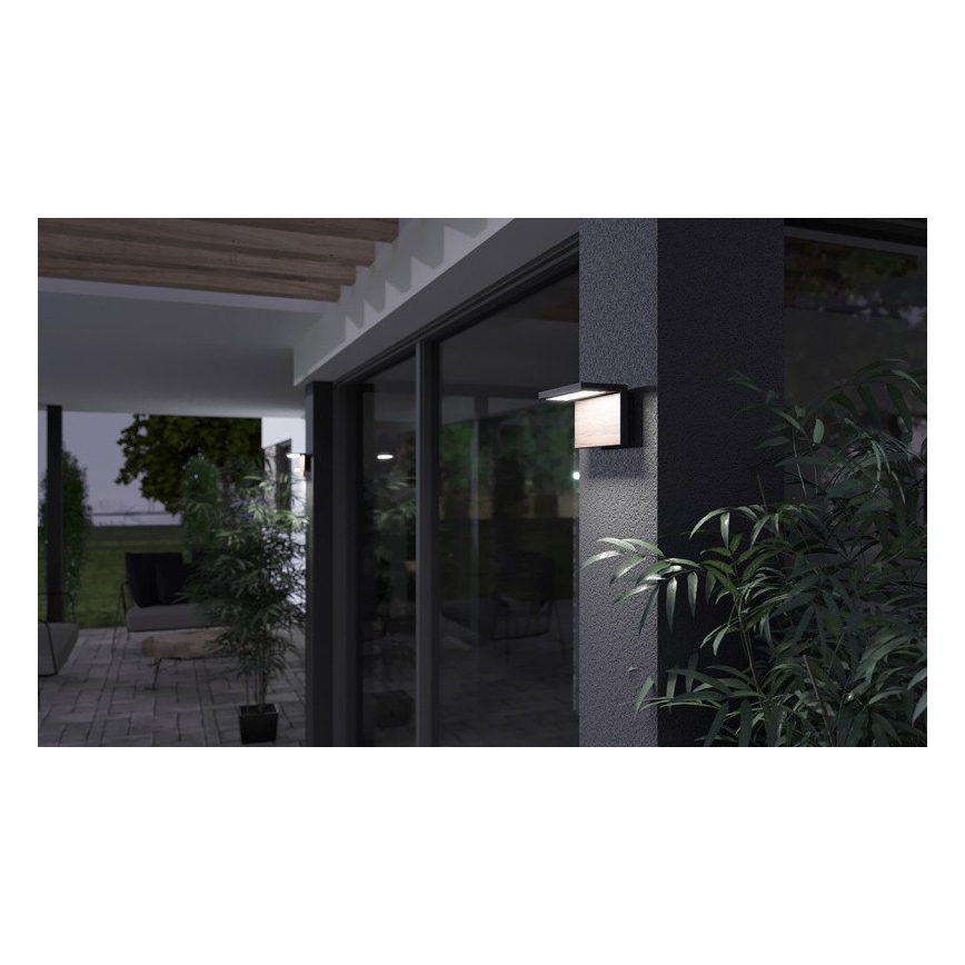 LED Āra sienas lampa NATURA LED/12W/230V 4000K IP65 brūna/antracīta