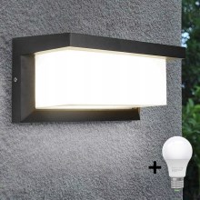 LED Āra sienas lampa NEELY 1xE27/10W/230V 3000K IP54 antracīta