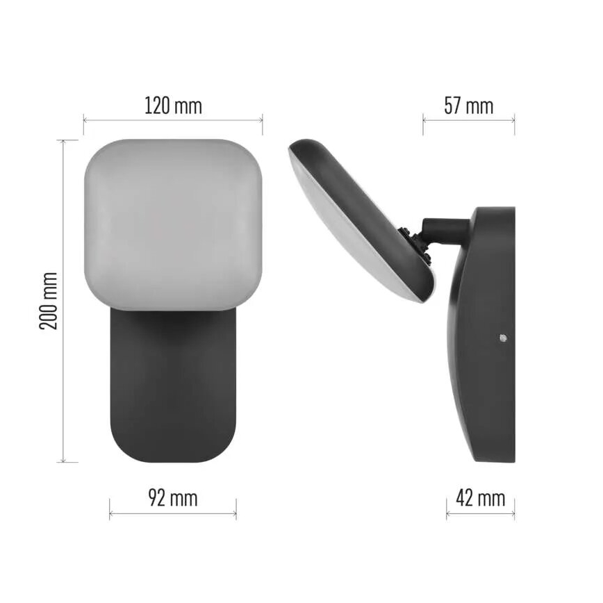 LED Āra sienas lampa NIKA LED/12,5W/230V IP44