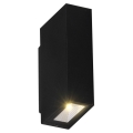 LED Āra sienas lampa ORLEAN 2xLED/2,5W/230V melna IP54