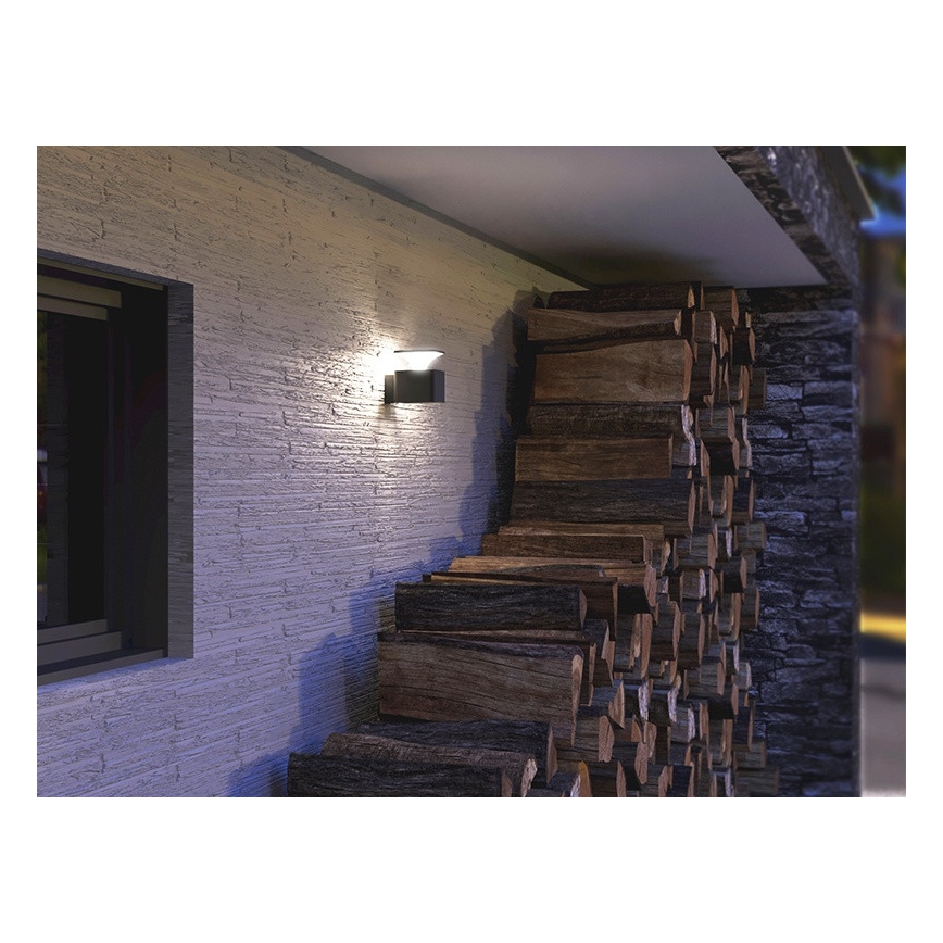LED Āra sienas lampa ORNELA LED/6W/230V 3000K IP54 antracīta