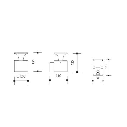 LED Āra sienas lampa ORNELA LED/6W/230V 3000K IP54 brūna