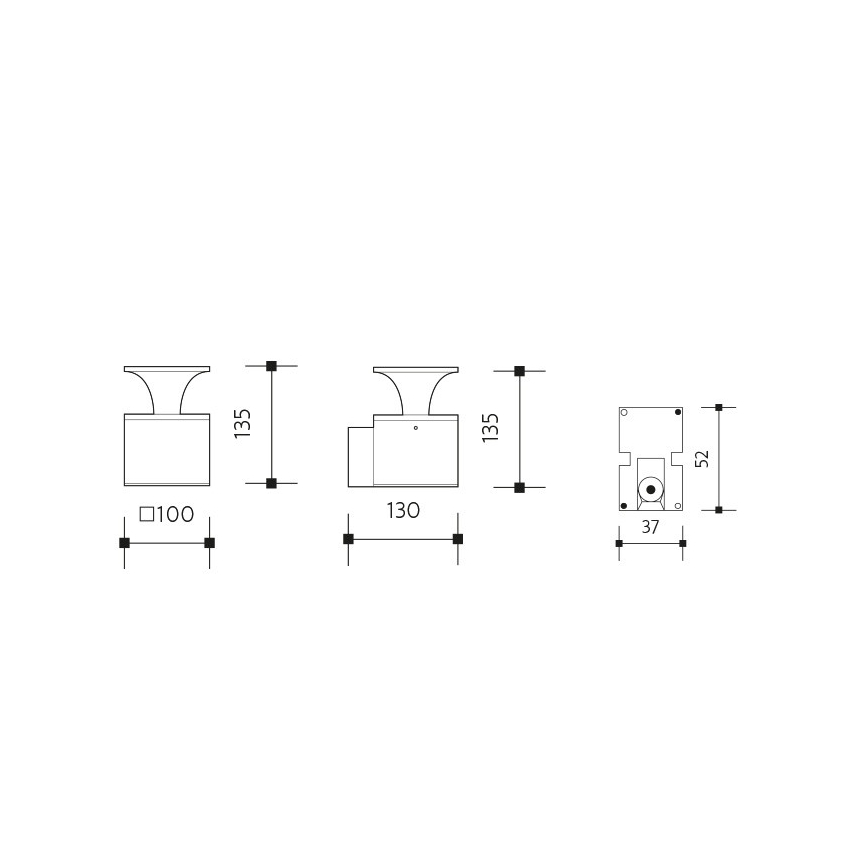 LED Āra sienas lampa ORNELA LED/6W/230V 3000K IP54 brūna