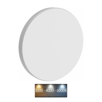 LED Āra sienas lampa PIATTA LED/18W/230V 3000/4000/6000K d. 25 cm IP44 balta