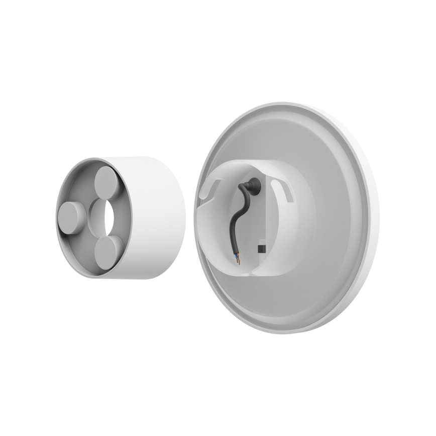 LED Āra sienas lampa PIATTA LED/18W/230V 3000/4000/6000K d. 25 cm IP44 balta