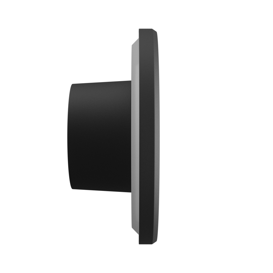 LED Āra sienas lampa PIATTA LED/18W/230V 3000/4000/6000K d. 25 cm IP44 melna