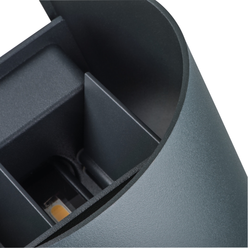 LED Āra sienas lampa REKA LED/7W/230V IP54 antracīta