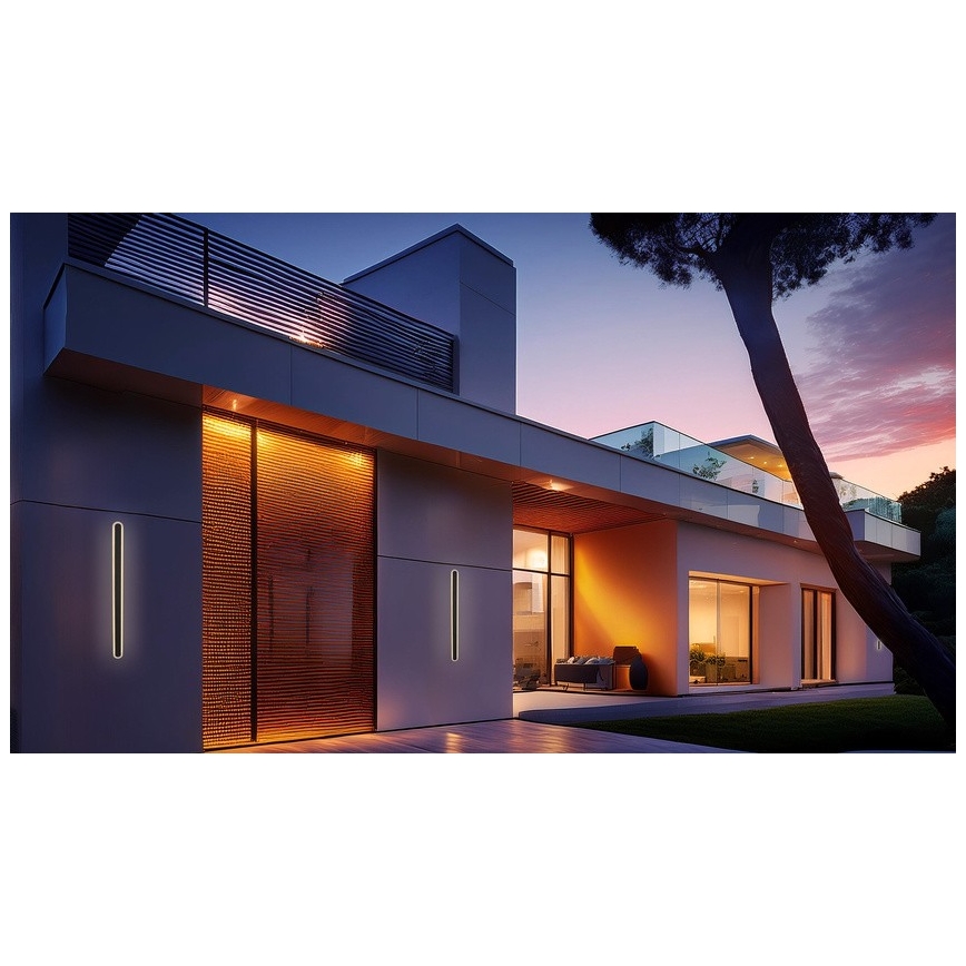 LED Āra sienas lampa STICK LED/12W/230V IP65 3000K 60 cm