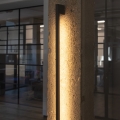 LED Āra sienas lampa YALTE LED/8W/230V 3000K IP54 melna