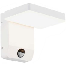 LED Āra sienas locāma lampa ar sensoru LED/17W/230V IP65 3000K, balta