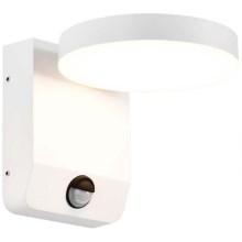 LED Āra sienas locāma lampa ar sensoru LED/17W/230V IP65 3000K balta