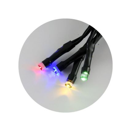 LED āra virtene 10,8m 100xLED/2 režīmi 10,8m IP44 daudzkrāsaina