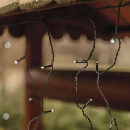 LED āra virtene, 100 LED, 2,5 x 0,9 m, IP44, auksti balta