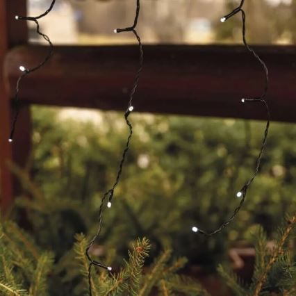 LED āra virtene, 100 LED, 2,5 x 0,9 m, IP44, auksti balta