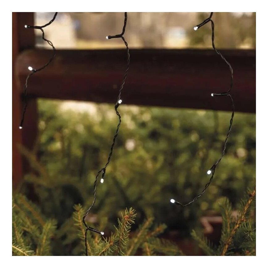 LED āra virtene, 100 LED, 2,5 x 0,9 m, IP44, auksti balta