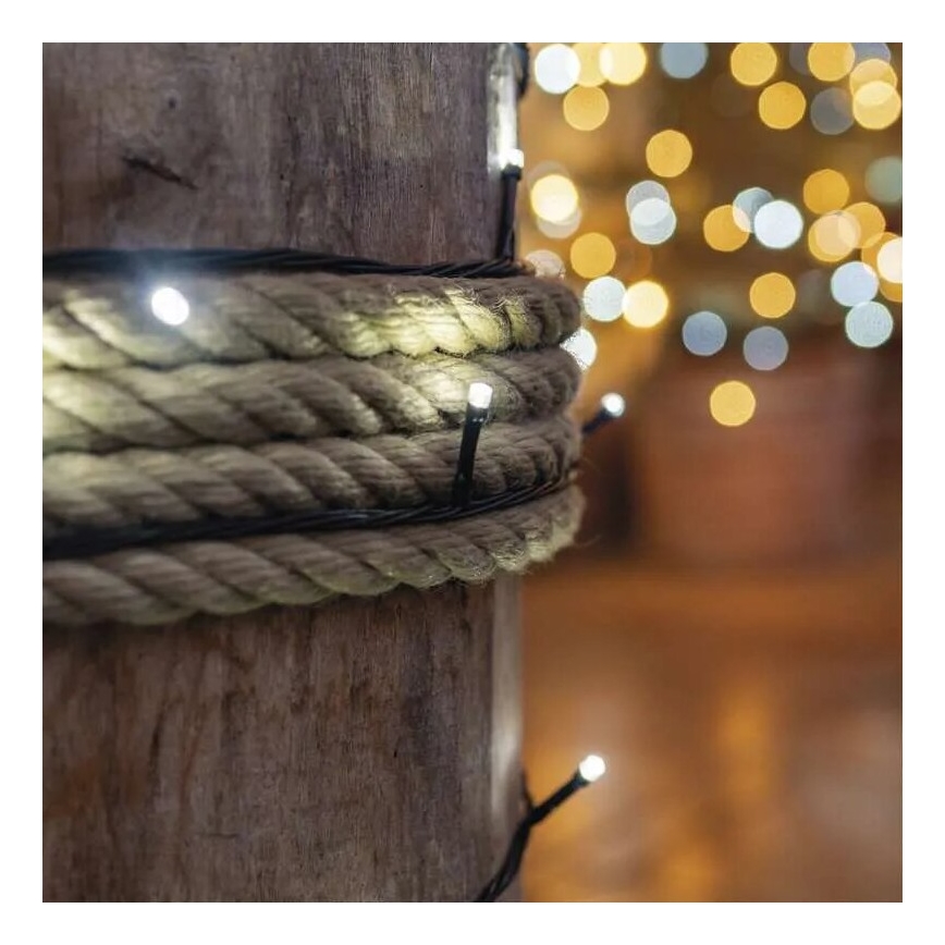 LED āra virtene 100xLED/10m IP44 auksti balta