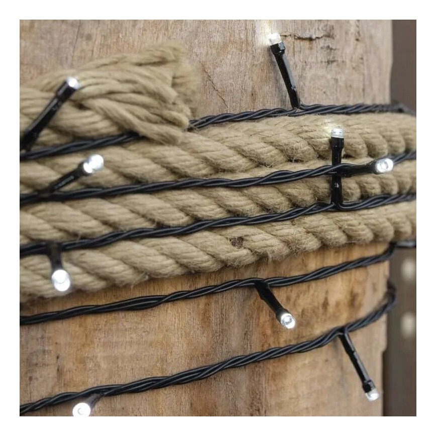 LED āra virtene 100xLED/10m IP44 auksti balta