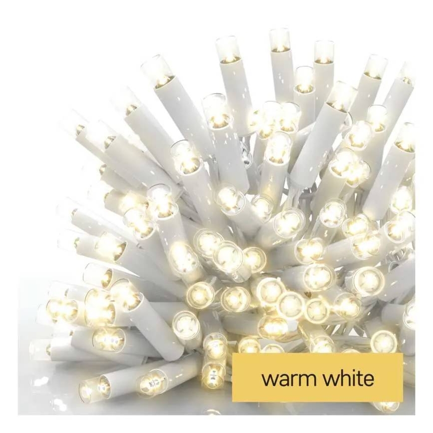 LED āra virtene 100xLED/10m IP44 silti balta