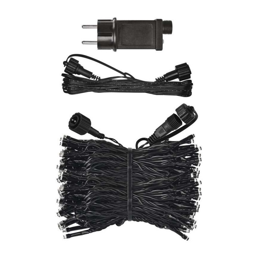 LED āra virtene 100xLED/15m IP44 auksti balta