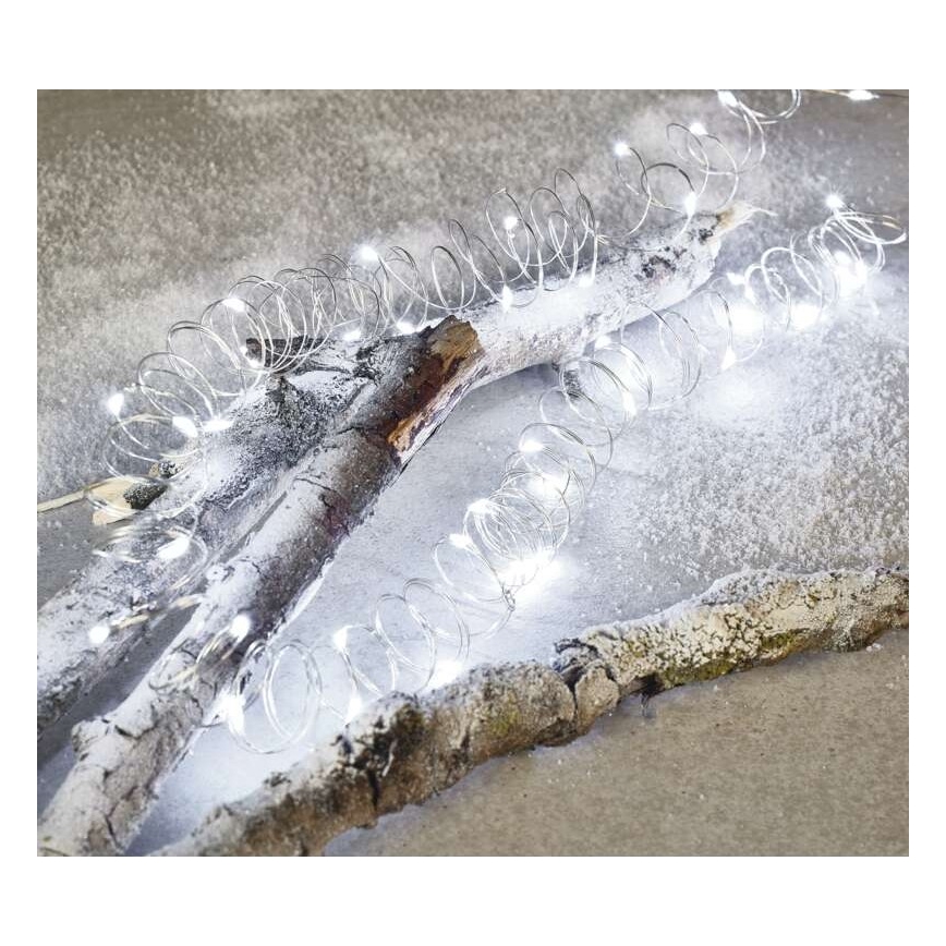 LED āra virtene 100xLED/15m IP44 auksti balta