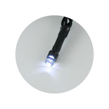 LED āra virtene 100xLED/2 funkcijas/3xAA 10,8m IP44 auksti balta