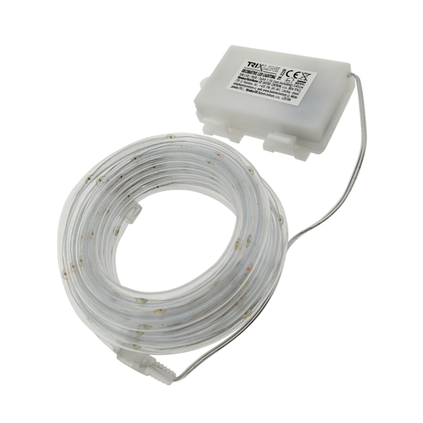 LED  āra virtene 100xLED/3xAA 5,45 m IP44 daudzkrāsains