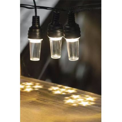 LED āra virtene 10xLED/9,5 m IP44 auksti balta