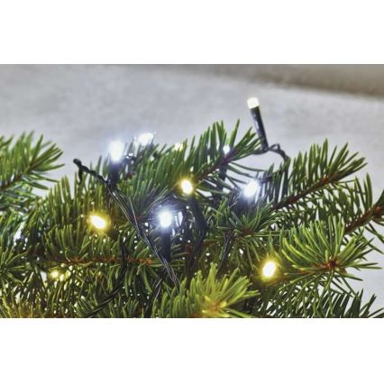LED āra virtene 120 LED, 2 darbības režīmi, 17 m, IP44, siltā/aukstā gaisma