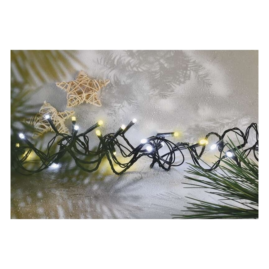 LED āra virtene 120 LED, 2 darbības režīmi, 17 m, IP44, siltā/aukstā gaisma