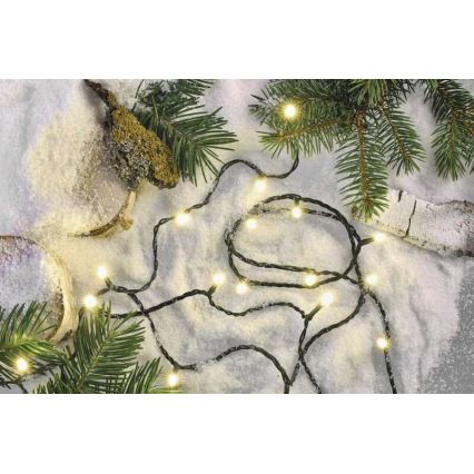 LED āra virtene 120xLED/8 režīmi 17m IP44 siltā balta