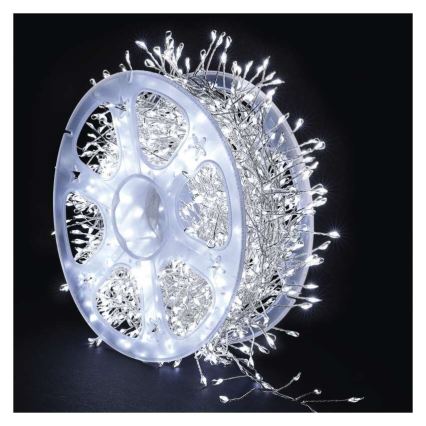 LED āra virtene 1440xLED/8 funkcijas 14,4 m IP44 auksti balta