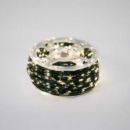 LED āra virtene 1500 LED/230V, 8 funkcijas, 153 m, IP44, silti balta + tālvadības pults