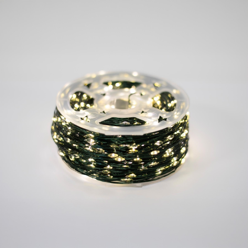 LED āra virtene 1500 LED/230V, 8 funkcijas, 153 m, IP44, silti balta + tālvadības pults