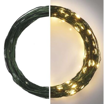 LED āra virtene 150xLED/20m IP44 silta balta
