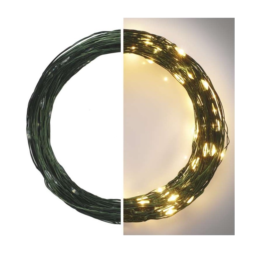 LED āra virtene 150xLED/20m IP44 silta balta