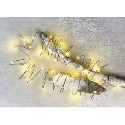 LED āra virtene 150xLED/20m IP44 silta balta