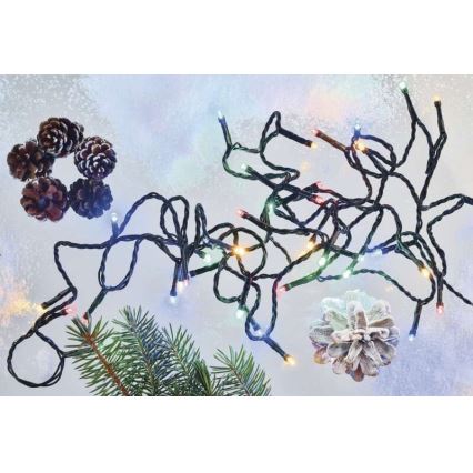 LED āra virtene 180 LED, 23 m, IP44, daudzkrāsaina