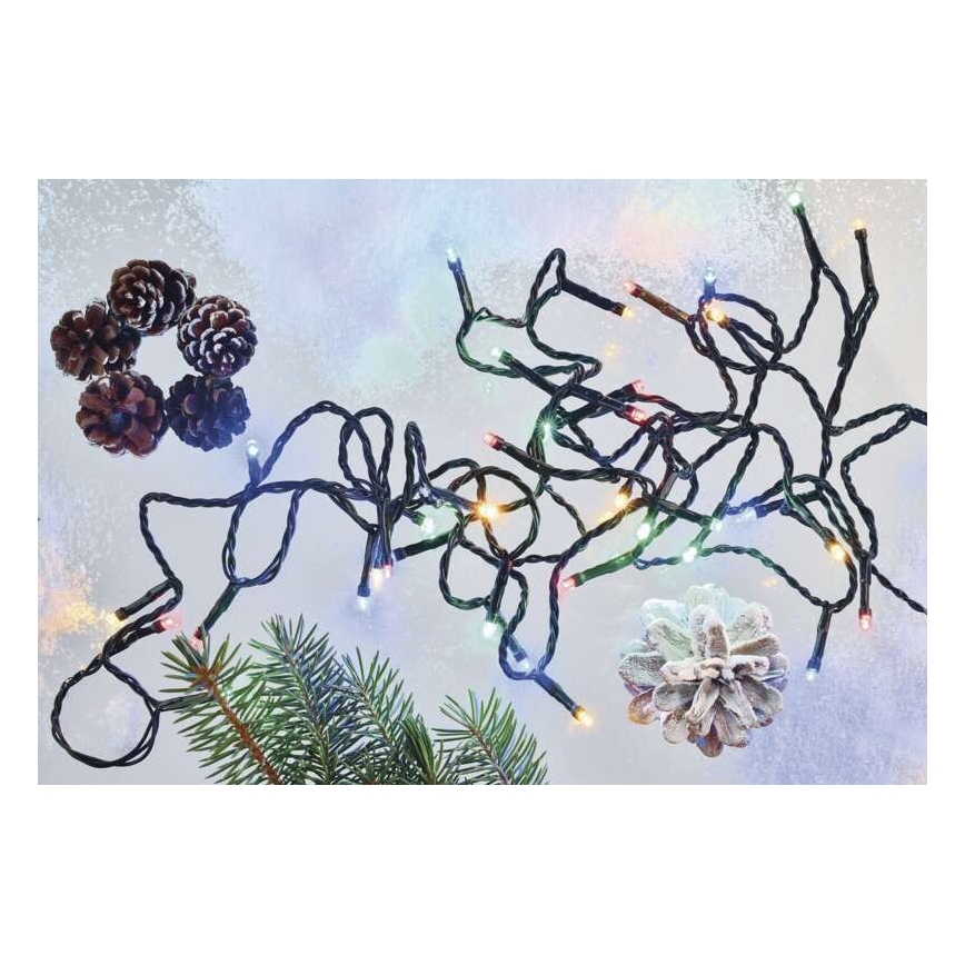 LED āra virtene 180 LED, 23 m, IP44, daudzkrāsaina