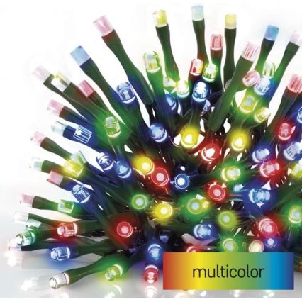 LED āra virtene 180 LED, 23 m, IP44, daudzkrāsaina