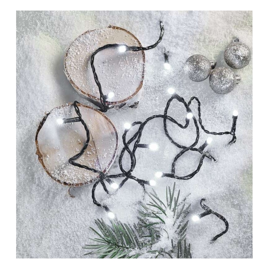 LED āra virtene 180xLED/8 režīmi 23m IP44 auksta balta