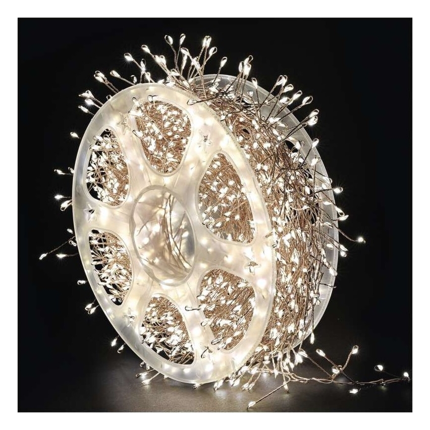 LED āra virtene 1920xLED/8 režīmi 19,2 m IP44 siltā balta